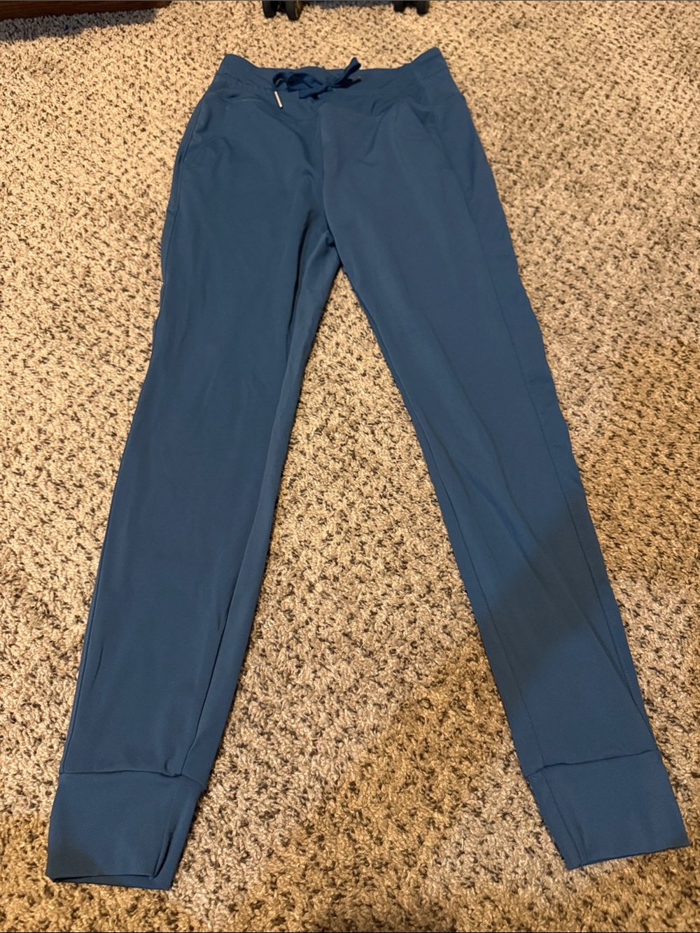 Halara Blue High Waist Drawstring Jogger Pants Size Small Regular
